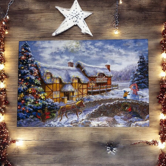 postcard Advent calendar