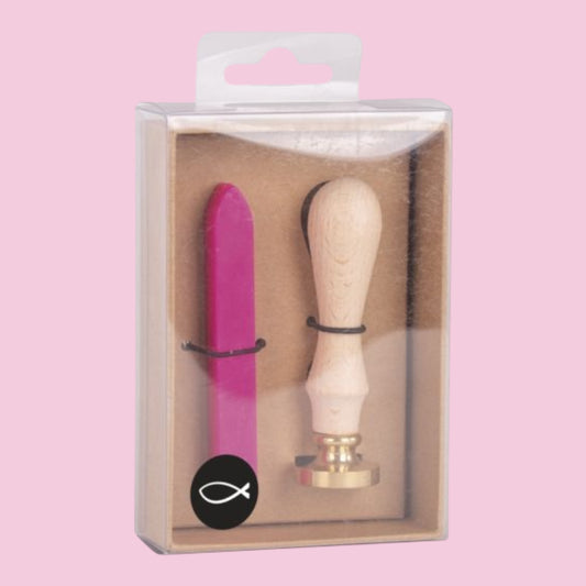 Rayher Siegelwachs-Set Fisch, Pink, 2,5 cm