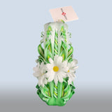 Geschnitzte Kerze Mittel - Daisy Bloom