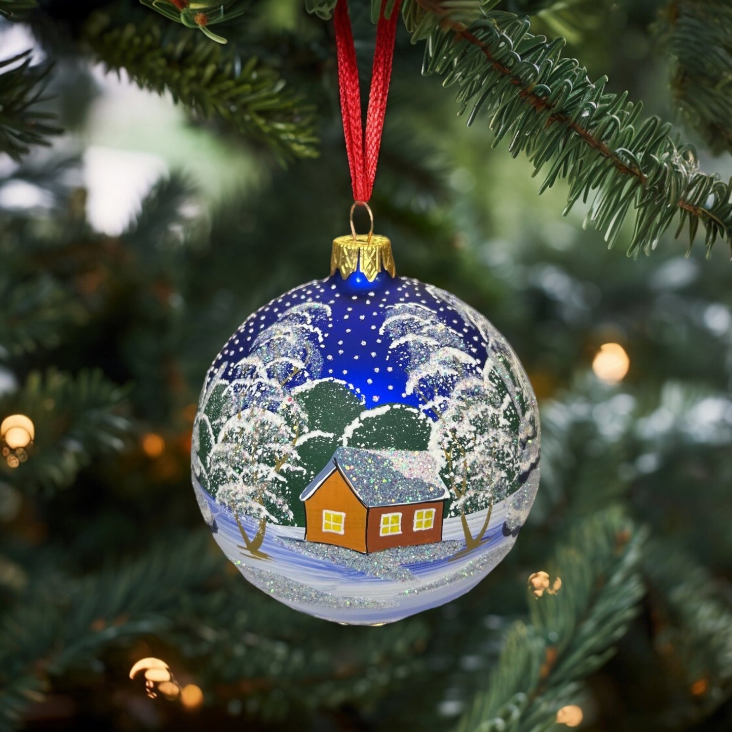 Weihnachtskugeln Make a Wish Blau