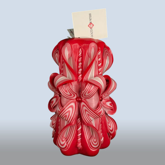 Geschnitzte Kerze Mittel - Candy Flame