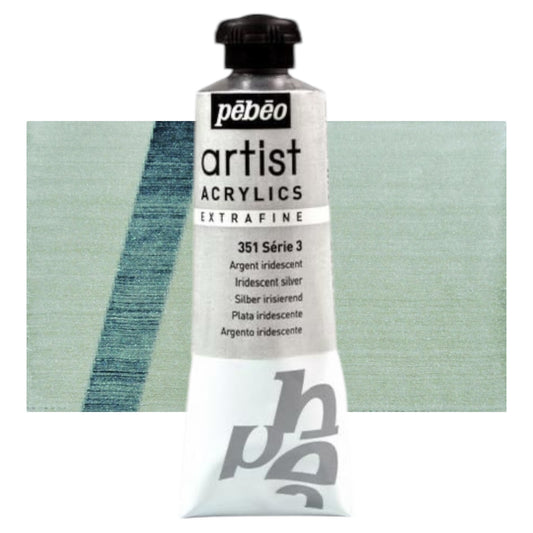 Pébéo Artist Acrylics Silber Irisierend 351 Serie 3