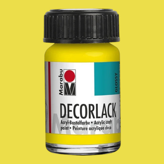 Marabu Decorlack Acryl Glanz Gelb 019