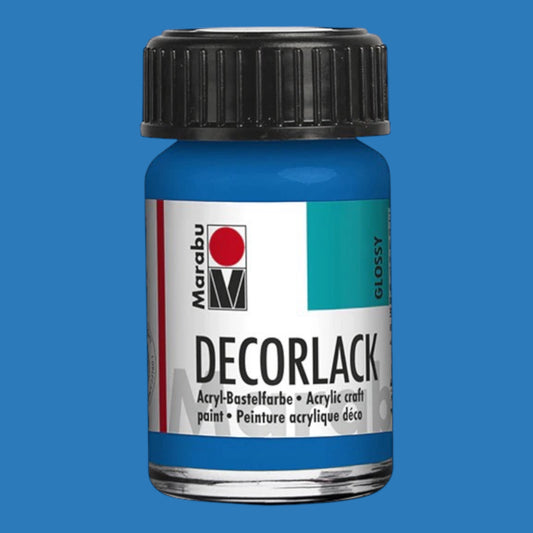 Marabu Decorlack Acryl Glanz Azurblau 095