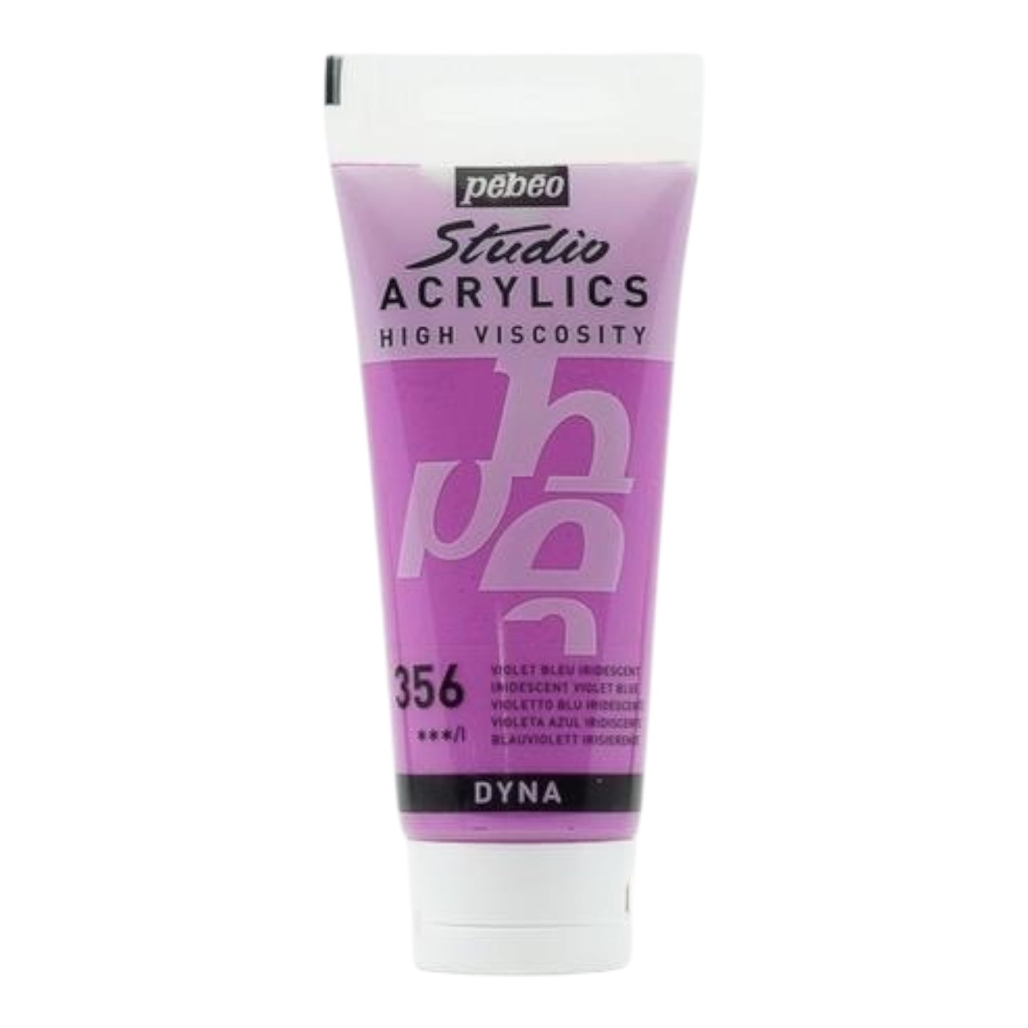 Pébéo Studio Acrylics Acrylfarbe Blauviolett Irisierend 356 , 100 ml