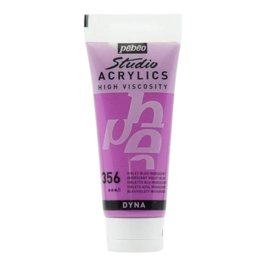 Pébéo Studio Acrylics Acrylfarbe Blauviolett Irisierend 356 , 100 ml