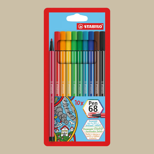 Stabilo Pen 68, 10er Set