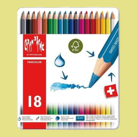 Caran d’Ache Fancolor Aquarelle – 18er Set