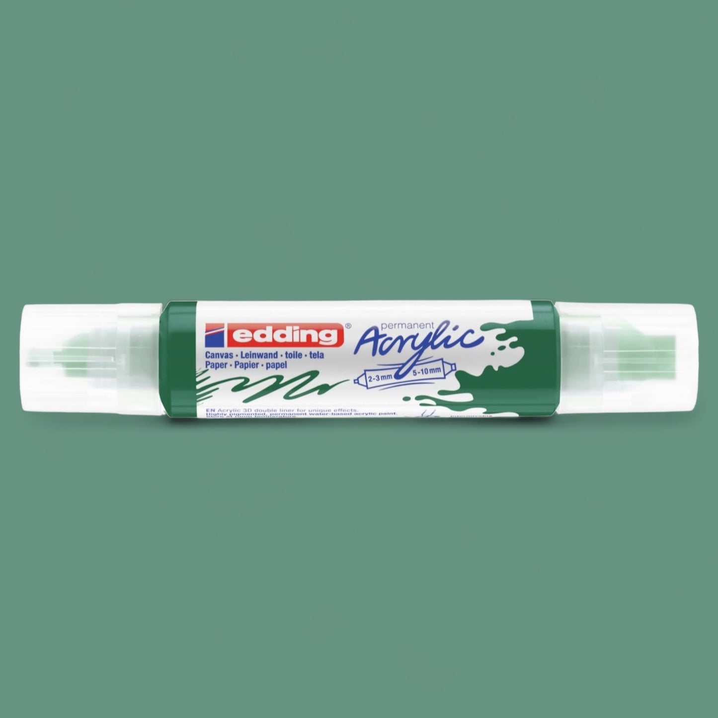 Edding 5400 Acryl 3D Double Liner moss green 904, tube tip 2-3 mm. 5-10 mm