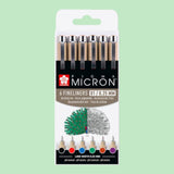 Sakura Pigma Micron – 6er Fineliner Set (Farbig)