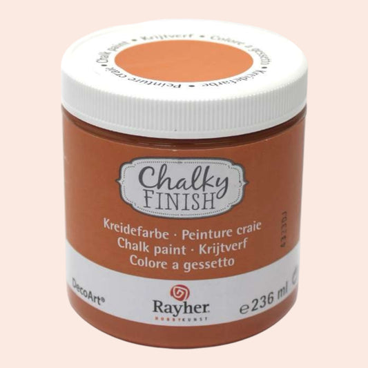 Rayher Chalky-Finish Kreidefarbe – Dunkelorange