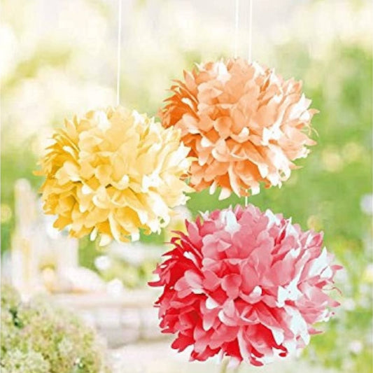 Rayher Papier-Pompoms, 35cm ø, 3Stück