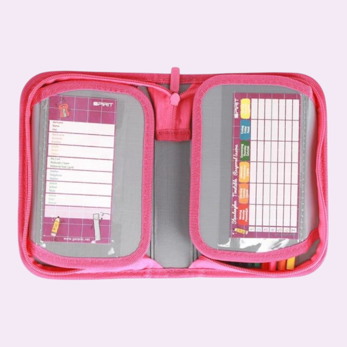 Schüler-Etui "ABS Color Dots", 1-Zipp, 28-tlg
