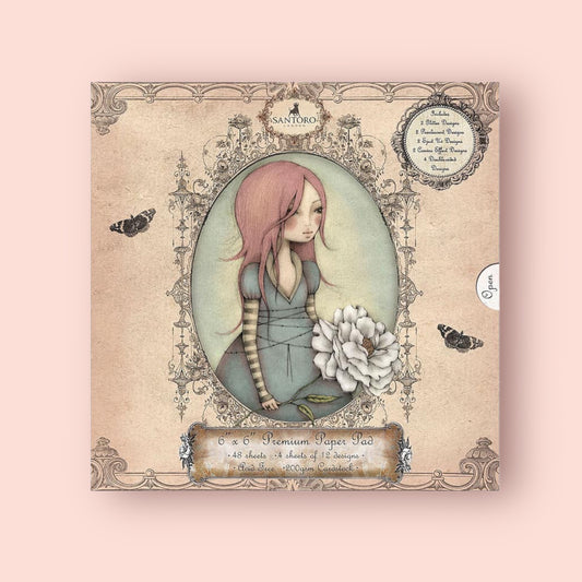 Pearlscent Scrap-block Santoromirabelle3, scrapbooking paper 15.2x15.2cm