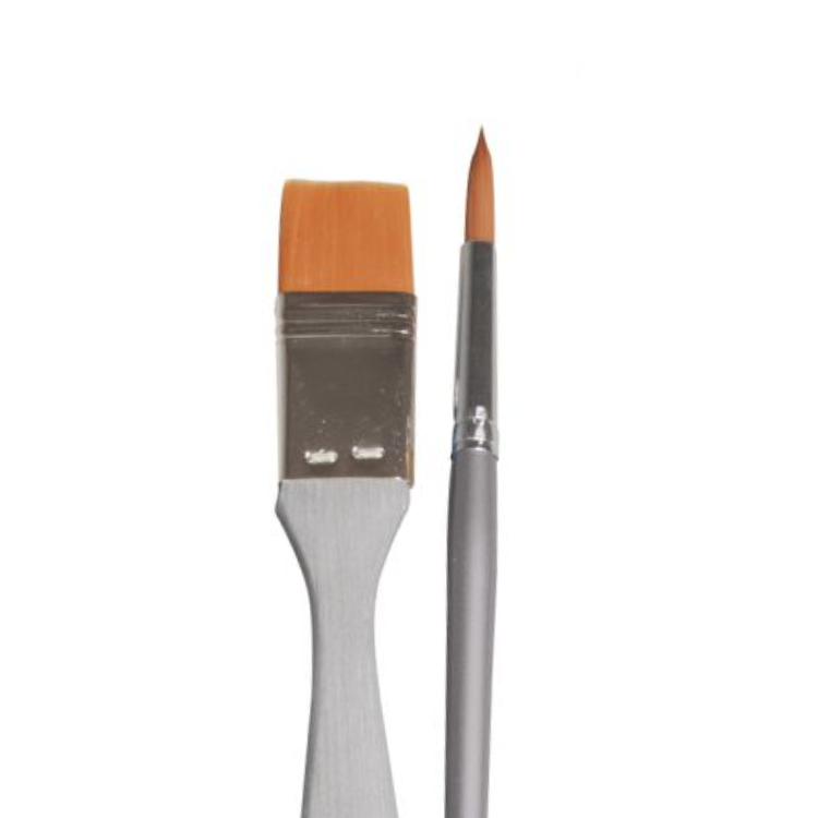 Rayher brush set priming/decorating, FSC 100% -Set with 2 brushes