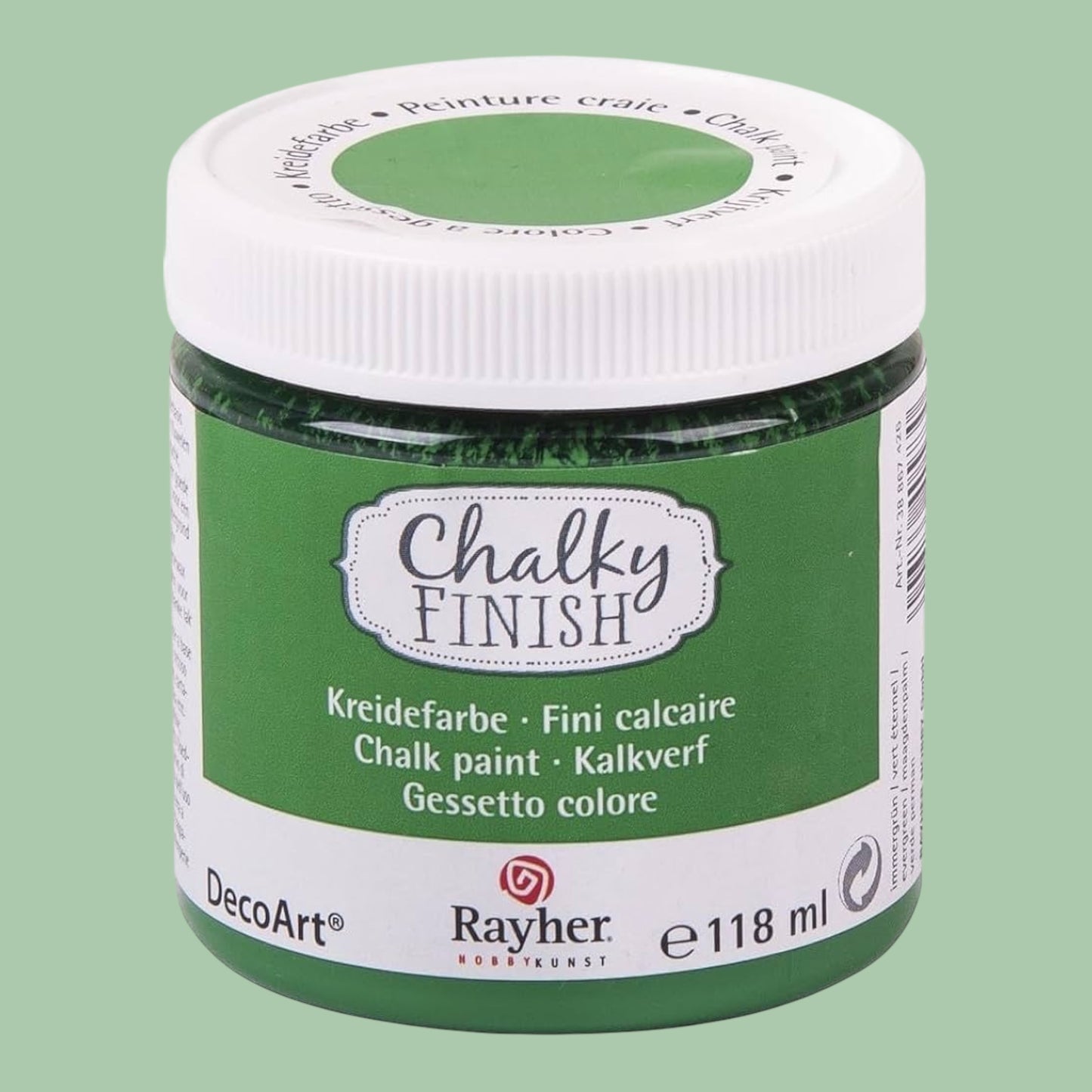 Rayher Chalky-Finish Kreidefarbe – Immergrün