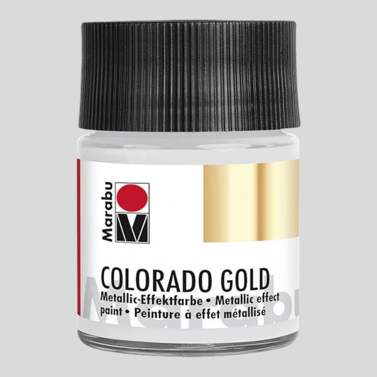 Marabu Colorado Gold Metallic-Effektfarbe , Metallic-Silber 782