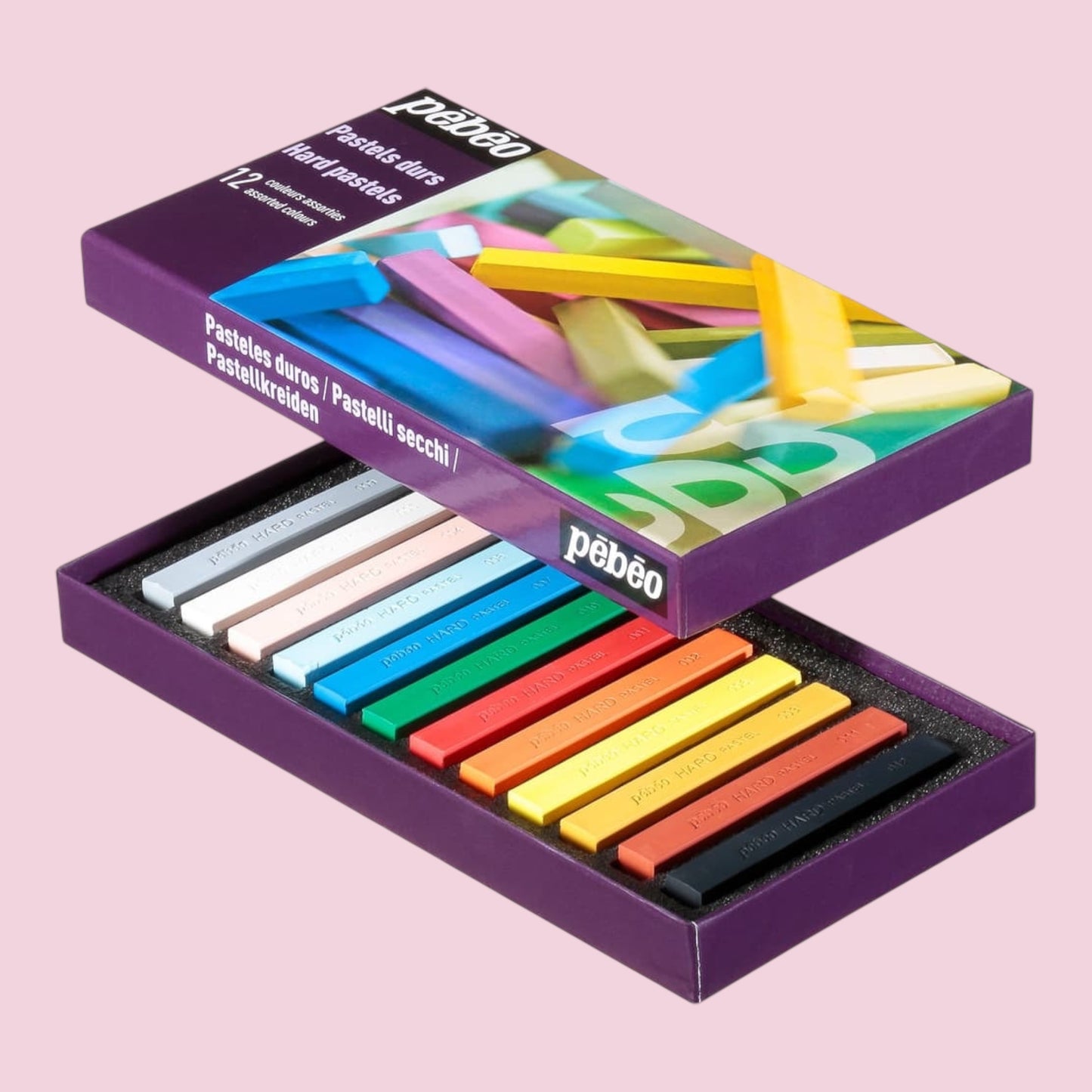 Pébéo Hard Pastell – 12 Farben