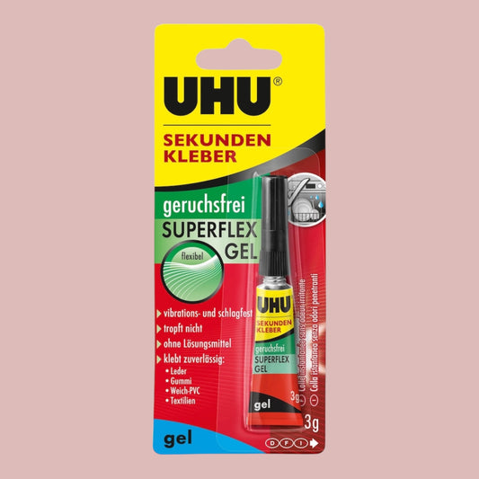 UHU Seconds All Purpose Glue Odorless Superflex Gel, 3g