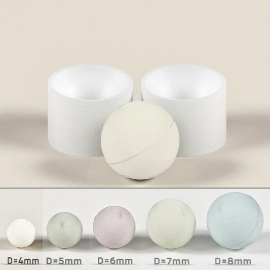 Goleo Handformen für Badebomben – Rund, 5 Größen (Ø 4–8cm)