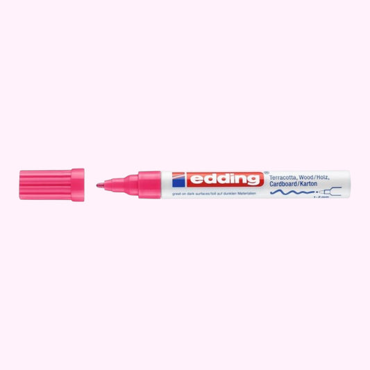 Edding 4040 Permanent Mattlackmarker Rosa , Rundspitze 1–2 mm