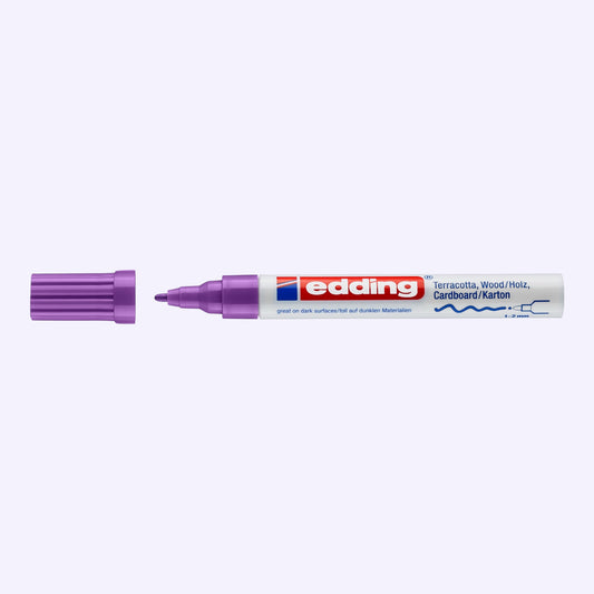 Edding 4040 Permanent Mattlackmarker Violett , Rundspitze 1–2 mm