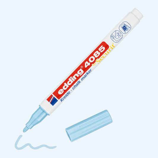 Edding 4085 Kreidemarker Pastellblau, Rundspitze 1-2 mm