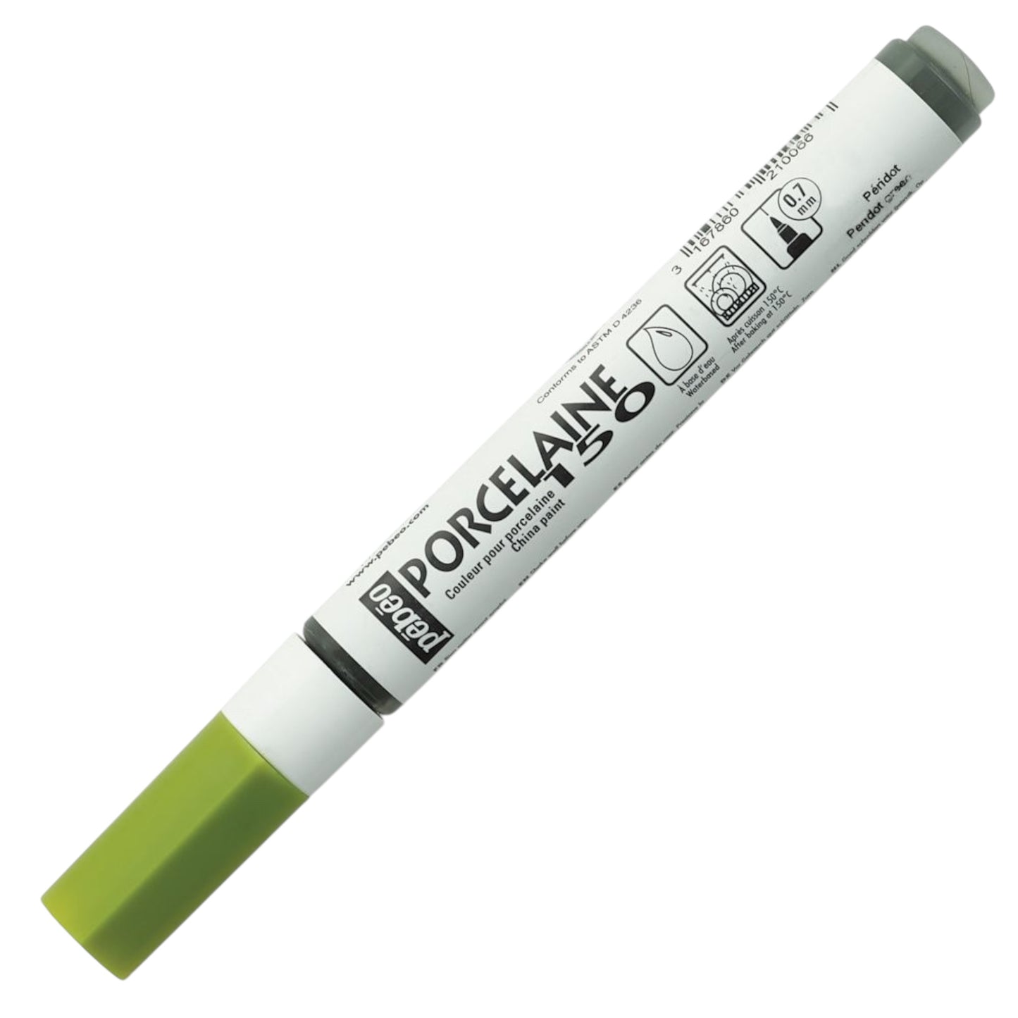 Pebeo Porcelaine 150 Paint Marker - Peridot Green, Feine Spitze