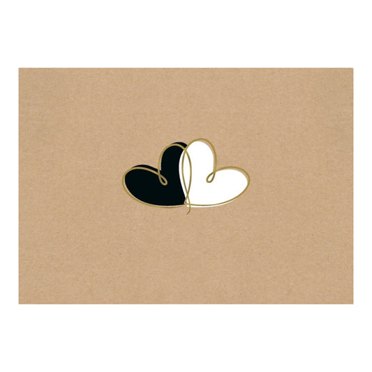 Postcard Two Hearts
