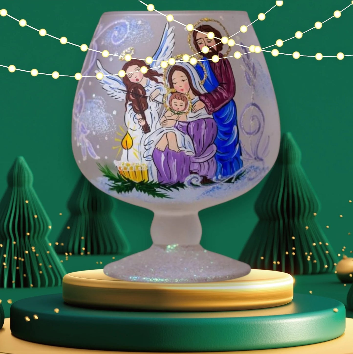 Goleo Teelichtlampe - Nativity Scene