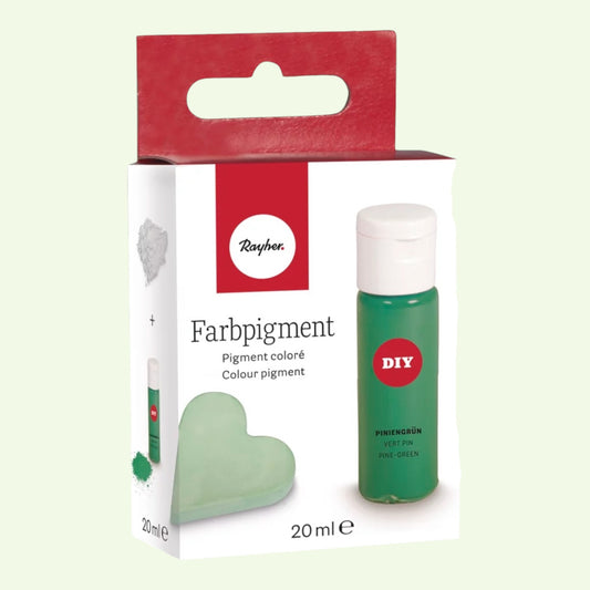 Rayher DIY Farbpigment-Pulver Piniengrün , 20ml