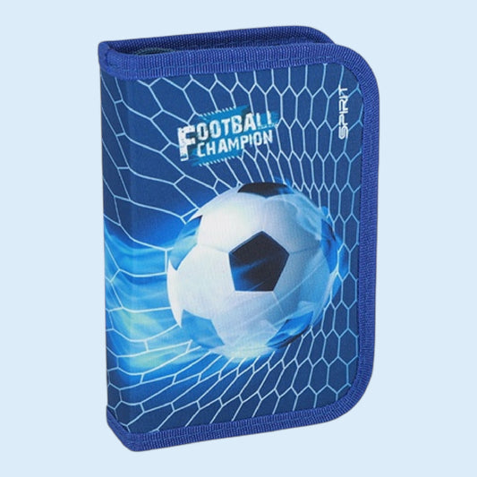 Schüler Etui "FOOTBALL CHAMP" 1-Zipp, 50-tlg.