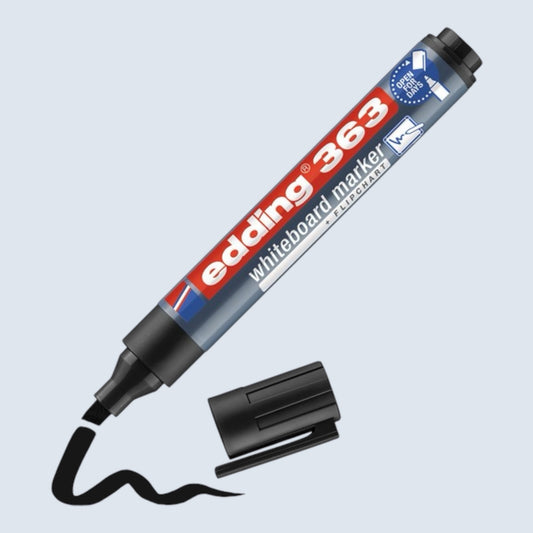 Edding 363 Whiteboardmarker Schwarz , Keilspitze 1-5 mm