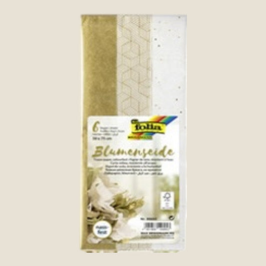 Folia Tissue Paper Mix Gold 50x75 cm – 6 Sheets