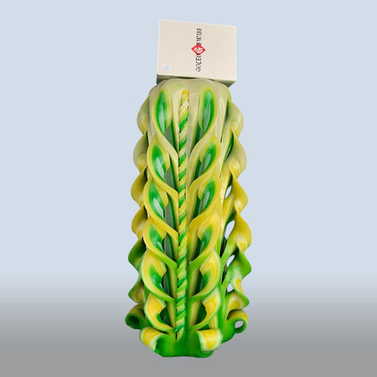 Geschnitzte Kerze Mittel - Lemon Forest