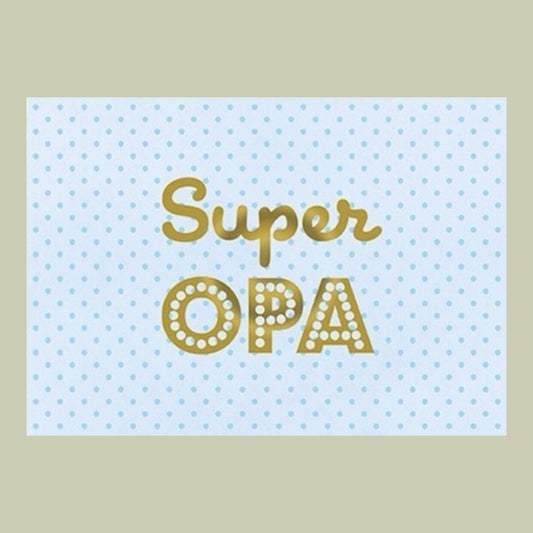 Postcard. Super Grandpa