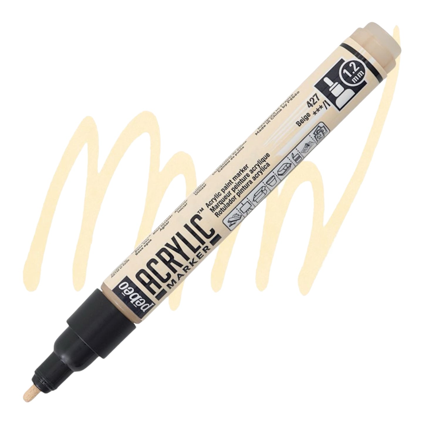 Pébéo Acrylic Marker – Beige 27, 1.2 mm