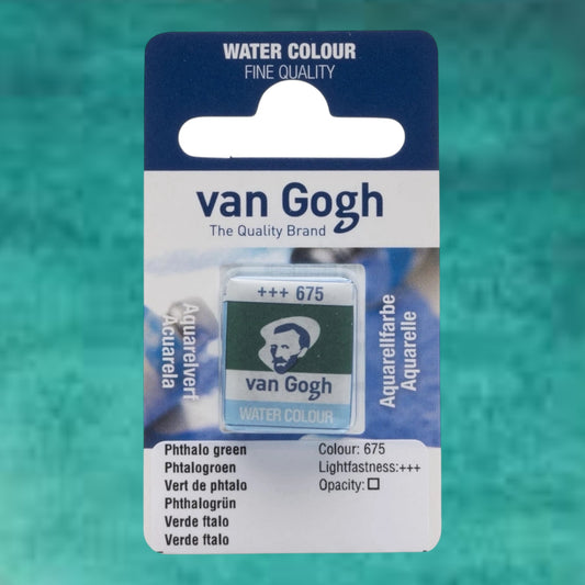 Van Gogh Aquarellfarbe Näpfchen Phthalogrün 675