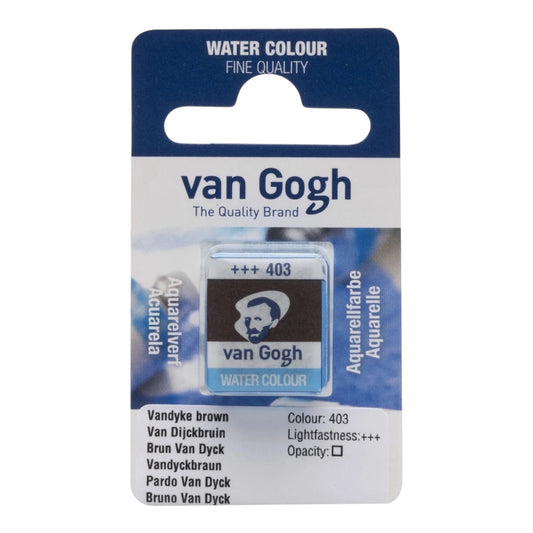 Van Gogh Aquarellfarbe Näpfchen Vandyckbraun 403