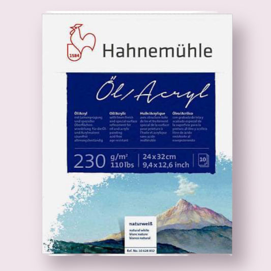 Hahnemühle Öl-/ Acryl Block 24x32cm Zellulose