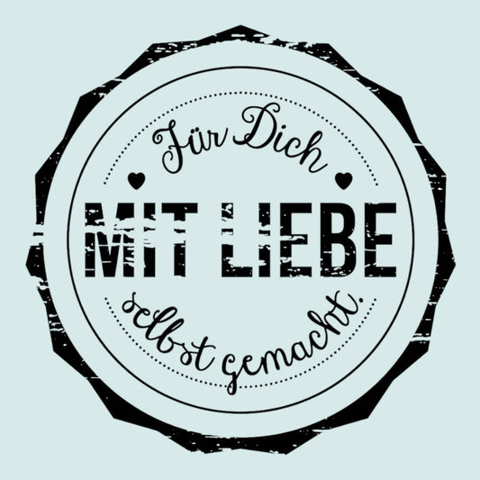 Woodies wooden stamp For you with love Ø 3 cm