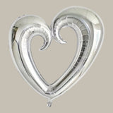 foil balloons heart 91cm
