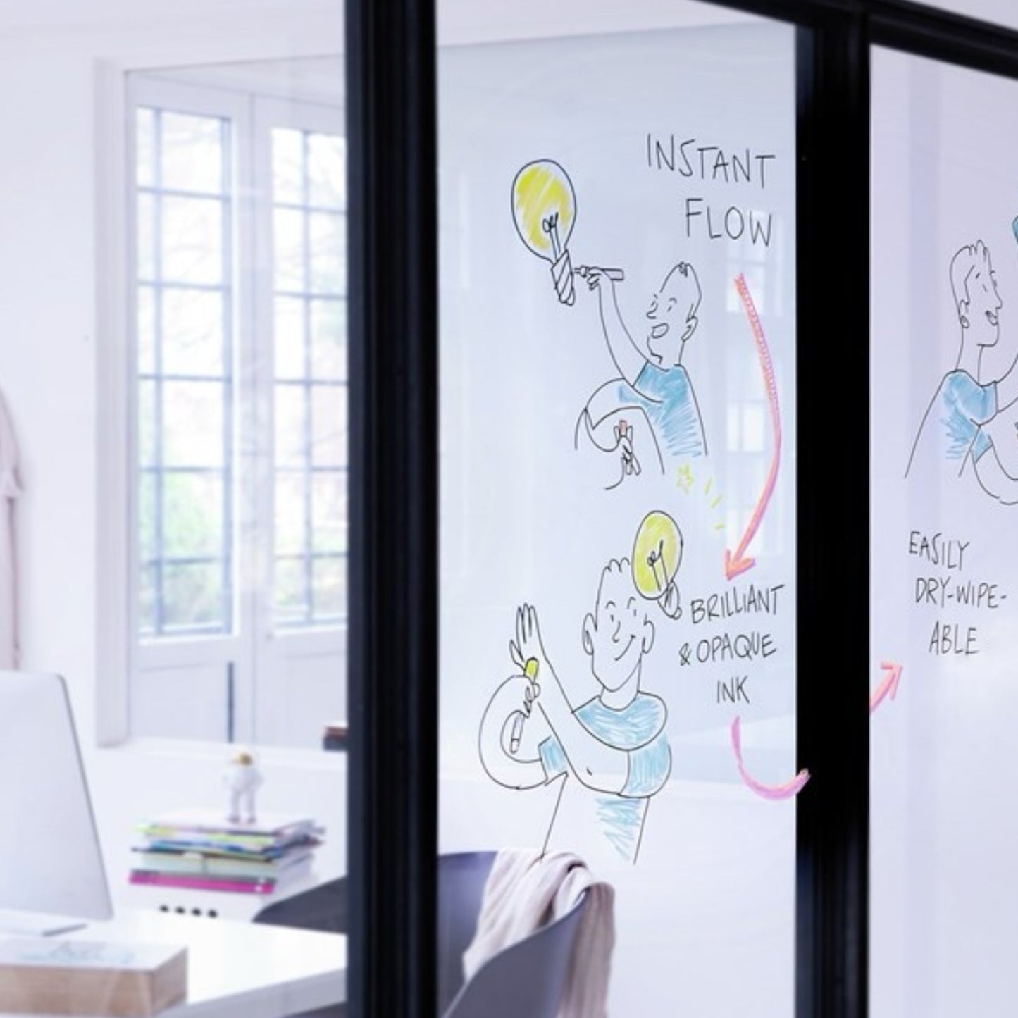 Edding 95 Glasmarker Orange, Fluoreszierend, Rundspitze 1,5–3 mm