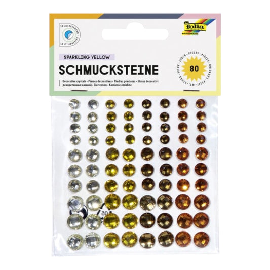 Folia Schmucksteine Selbstklebend Sparkling Yellow