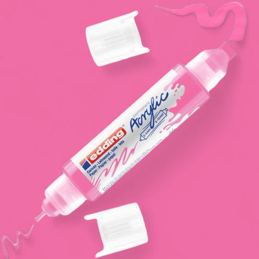 Edding 5400 Acryl 3D Double Liner neonpink 069 , Tubenspitze 2-3 mm . 5-10 mm