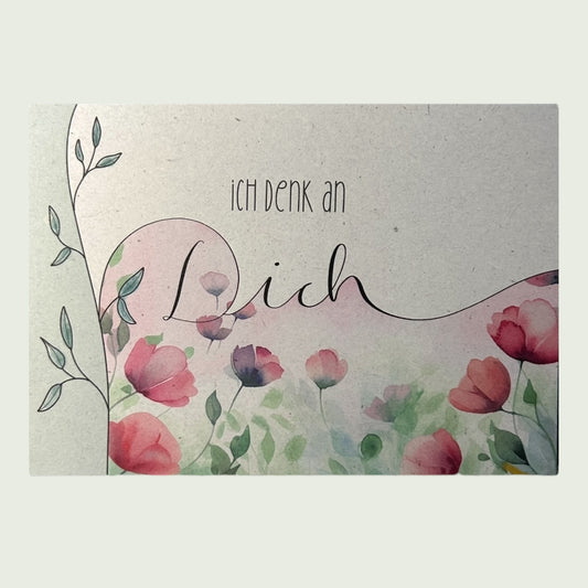 Postkarte „Ich denk an Dich“