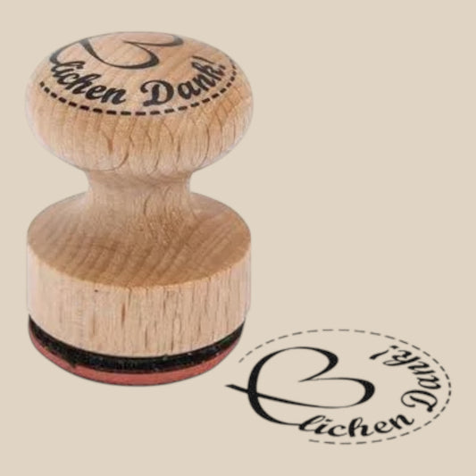 Rayher Holzstempel Herzlichen Dank, Ø 3 cm