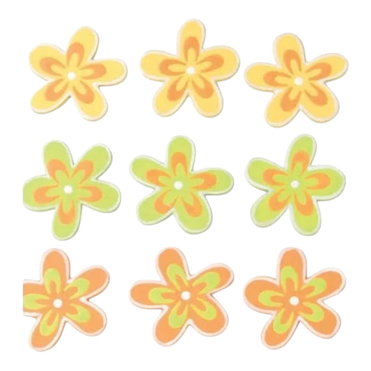 Glorex Streuteile Blumen, 9 Stück