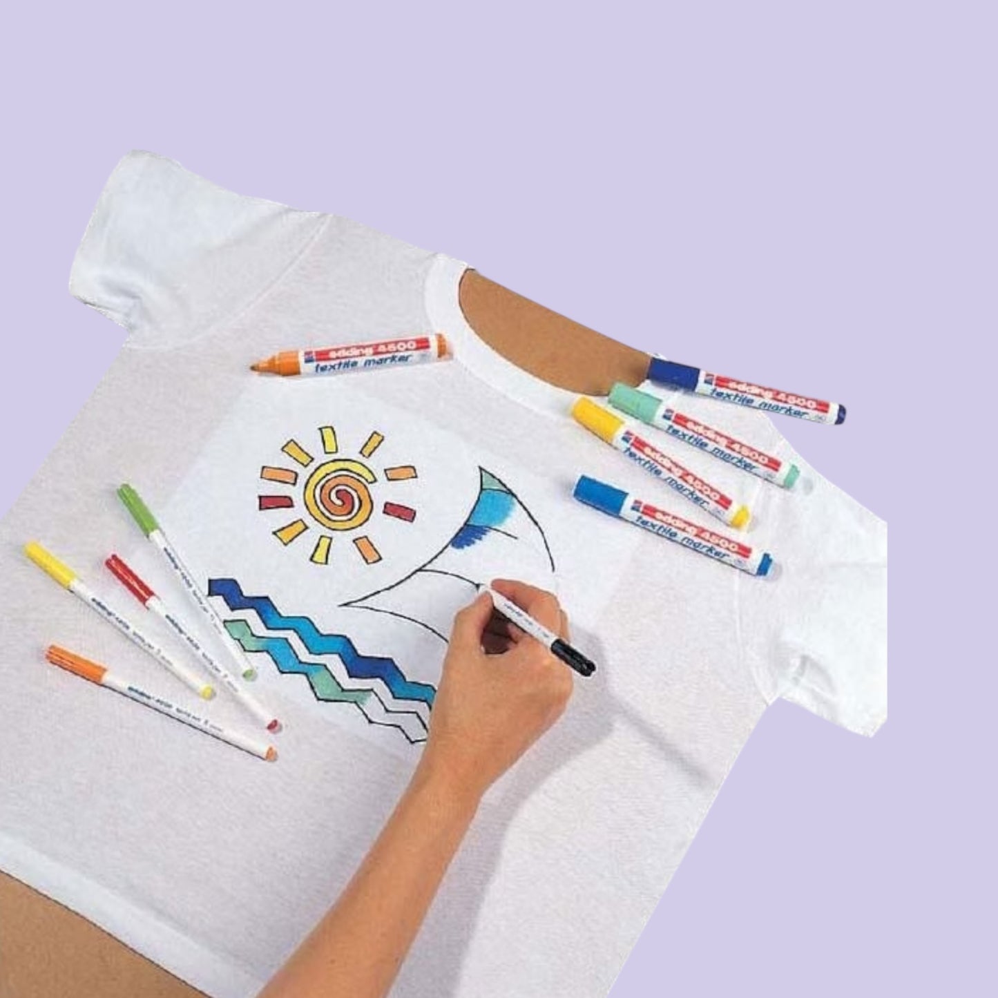 Edding 4500 Textile Marker – 2-3 mm Rundspitze, Violett