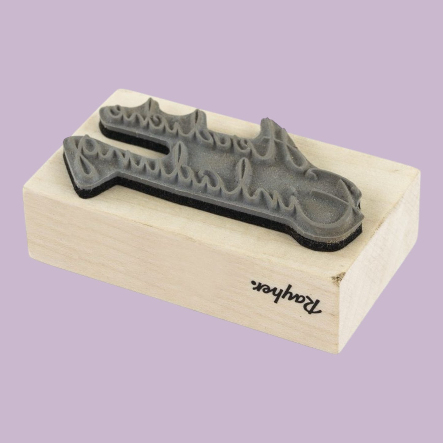 Rayher Holzstempel Herzliche Einladung 4x7cm